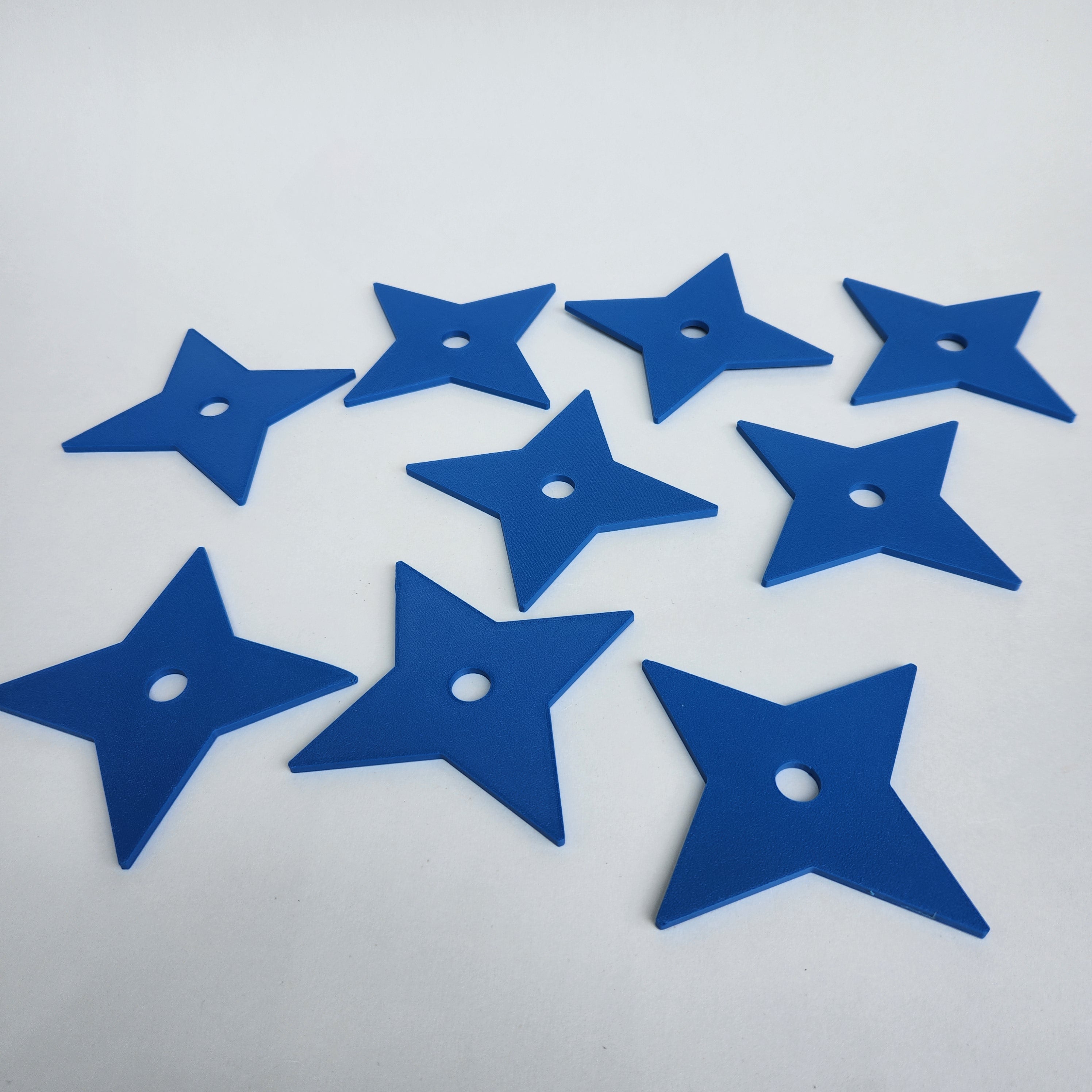 Plastic Jumonji Shuriken (set of 9)